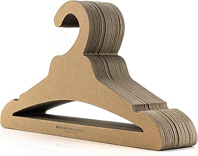 hangerworld - 20 个再生纸板衣架环保纸衣架 - 45 厘米